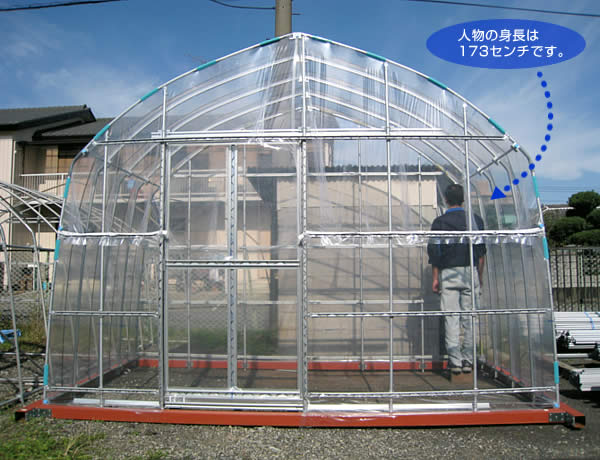 引戸ハウス高天井 間口2間（3.6m）